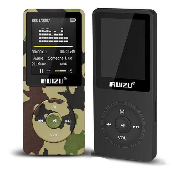 1.8" TFT Screen RuiZu X02 HiFi  Reproductor Sport Music Mp3 Player FM Recorder Support TF Card