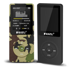 1.8" TFT Screen RuiZu X02 HiFi  Reproductor Sport Music Mp3 Player FM Recorder Support TF Card
