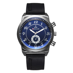 Men Watch Fashion Quartz High Quality Leather Blu Ray Glass Wristwatch Mens Reloj Hombre 2019 Men Wristwatch Clock