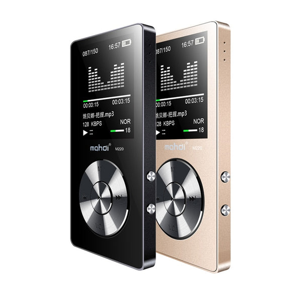 NEW Sport MP3 Player With Speaker 8G 80 Hours Full Metal MP3 Music Player With Screen Voice Recorder Video Arm Strap Earphone