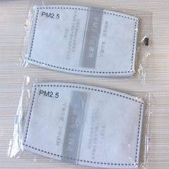 10Pcs/Lot 5 Layers PM2.5 Activated Carbon Filter Insert Protective Filter Media Insert for Face Mouth Mask Anti Dust Mask