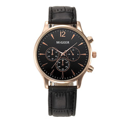 Men Wrist Watch Luxury Fashion Crocodile Faux Leather Analog Quartz Watch watches mens 2019 men wristwatch clock