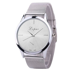 Simple Women's Watches Thin Scale Silver Dial Ladies Quartz Wristwatch Alloy Strap Clock Business Relogio Feminino@50