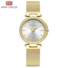 MINIFOCUS Women Watches Gold Waterproof Lady Watch For Woman Watches 2019 Brand Luxury Fashion Casual Ladies Quartz Wristwatch