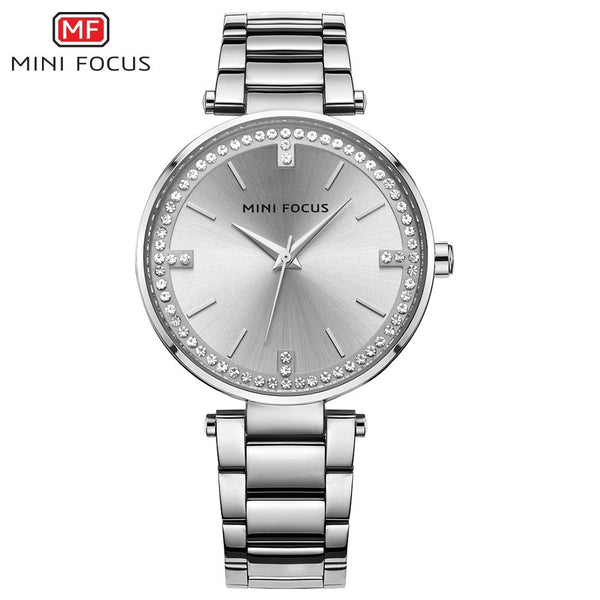 MINIFOCUS Diamond Women Watches Gold Waterproof Lady Watch For Woman Designer Brand Luxury Women Clock Fashion Women's Watches