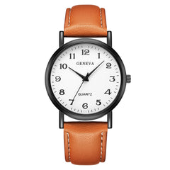 Women Men's Wrist Watch Sport Stainless Steel Case Leather Band Quartz Analog Watch Mens Reloj Hombre 2019 men wristwatch clock
