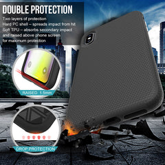 Shockproof Armor Phone Case For iphone 11 XR X XS Max 8 7 6 6S Plus High Heat dissipation TPU Cases Diamond Pattern Back Cover