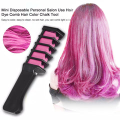 drop ship 6/1pc Mini Hair Dye Comb Disposable Personal Salon Use Crayons Grey Purple Red Hair Color Chalk Hair Dyeing Tool TSLM2