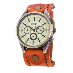 DIUS Men Watch  Casual Quartz Retro Three Big Dial Bracelet watches man vintage men wristwatch clock relogios masculino