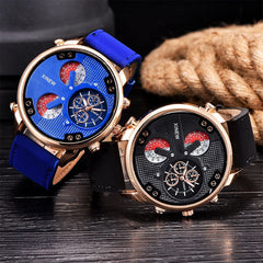 Man Wrist Watch Luxury Automatic Mechanical Date Day Leather Watch Mens Reloj Hombre 2019 big dial watches for men