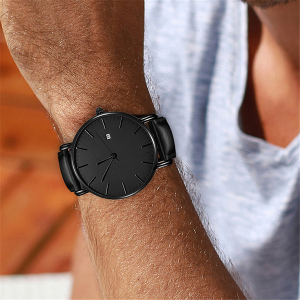 Men Wrist Watch Business Casual Design Stainless Steel Couple Quartz Analog Watch Man Reloj Hombre 2019 Men Wristwatch Clock