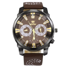 Men Watches Luxury Business Large Dial Leather Belt Quartz Watch zegarek meski relojes hombre 2019 montre homme
