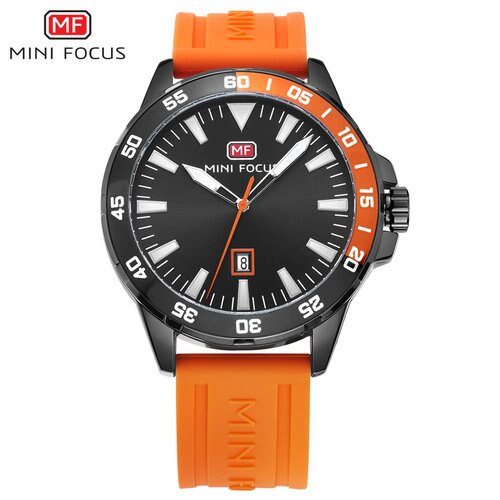 MINIFOCUS Army Military Watch Men Fashion Men's Watches Quartz Watches For Men Clock Luxury Brand Blue Rubber Strap Date Display