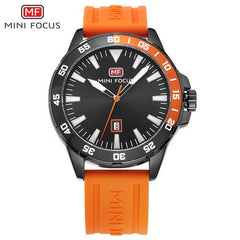 MINIFOCUS Army Military Watch Men Fashion Men's Watches Quartz Watches For Men Clock Luxury Brand Blue Rubber Strap Date Display
