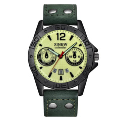 Men's Watch Fashion Leather Stainless Steel Sport Analog Quartz Wristwatch Mens Reloj Hombre 2019 zegarek meski