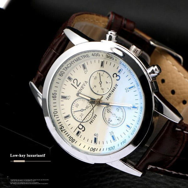 Men's Quartz Watch Casual Relogio Masculino Classic Saati Leather Watches Elegant Sports Out Door Wristwatch Male Relojes