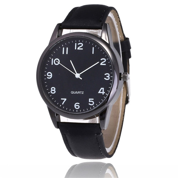 Men's Wrist Watches Leather Band Analog Quartz Round Business Couple Watch Man Montre Homme 2019 relogios masculinos