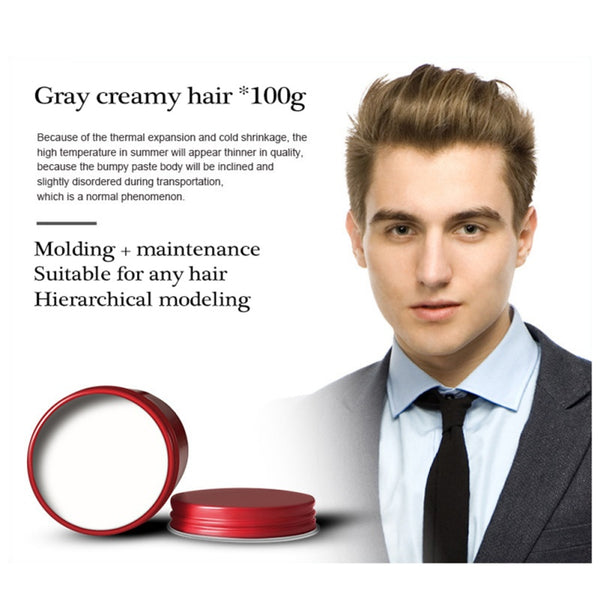 Men Retro Hair Oil Wax Hair Styling Gel Strong Hold Matte Finished Hair Spray Shine-Free Matte For Dry Hair Lasting Shaping