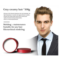 Men Retro Hair Oil Wax Hair Styling Gel Strong Hold Matte Finished Hair Spray Shine-Free Matte For Dry Hair Lasting Shaping