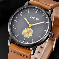 Men's  Wrist Watch Fashion Leather Band Analog Quartz Round Business Watch Man Reloj Hombre 2019 Men Wristwatch Clock