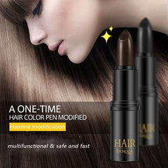 1PCS Fast One-off Hair Color Pen Cover White Hair Black/Brown Temporary Hair Dye Cream Mild DIY Styling Stick Dropship TSLM2