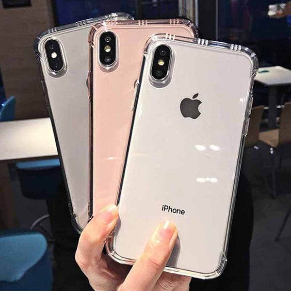 Shockproof Clear Phone Case for iPhone Xr Xs Max X 6 6S 7 8 Plus Soft TPU Transparent Phone Case for iPhone Xr Xs Max 6 7 8 Plus