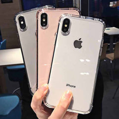 Shockproof Clear Phone Case for iPhone Xr Xs Max X 6 6S 7 8 Plus Soft TPU Transparent Phone Case for iPhone Xr Xs Max 6 7 8 Plus