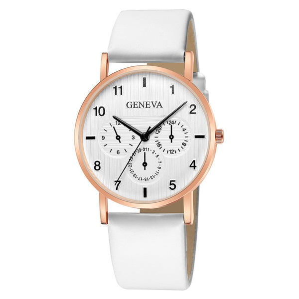Women's Watches Fashion Geneva Brand Roman Numeral Ins Wind Small Fresh Cute Ladies Clock Can Be Used As A Couple Reloj Mujer@50
