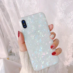 Glitter Phone Case For iPhone 11Pro 7 8 Plus Dream Shell Pattern Cases For iPhone XR XS Max 7 6 6S Plus Soft TPU Silicone Cover