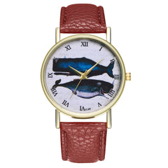 Animal Deep Sea Fish Pattern Women's Watches Casual Watch Simple Stlye Orologio Donna Quartz Wristwatch Clock High Quality @50