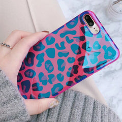 Leopard Print Blu-ray Phone Case For iphone 11 Case For iphone 6 6S 7 8 Plus X XR XS MAX Soft TPU Back Cover For iPhone 11 Pro