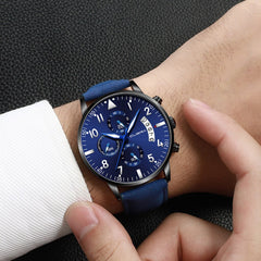 Men Watches Military Luxury Sports Analog Leather Quartz Wristwatch Mens Relojes Hombre 2019 relogios masculinos orologio uomo