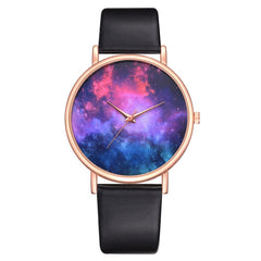 Unique Women's Watches Cosmic Vortex Dial Fashion Ladies Quartz Wristwatch Leather Strap Featured Clock Top Lvpai Bayan Saat@50