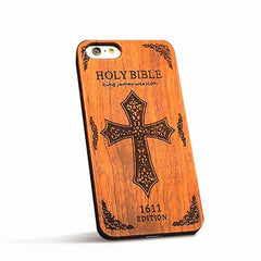 Retro Nature Embossed Wood Phone Cases For iPhone 5 5s SE 6 6s 7 8 Plus Funda Novel Carving Wooden Case PC Cover Hard Shell Capa