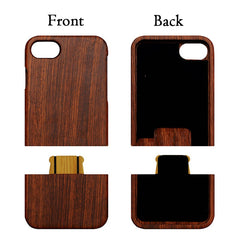 Natural Wood Case For iPhone 7 6 6s Plus 5 5s SE Cover High Quality Durable Real Wooden Rosewood Bamboo Walnut Phone Cases Shell