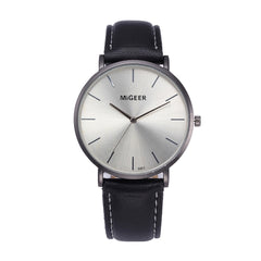 DISU Men Wrist Watch Design Leather Retro Leather Band Analog Alloy Quartz watch man unique watch for men relogios masculino