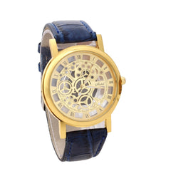 DISU Men Watch Stainless Steel Quartz Military Sport Leather Band Watch Man vintage men wristwatch clock mens watches