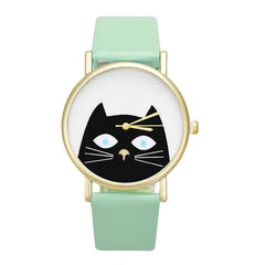 High Quality Women's Watches Best Sellers Featured Cute Cat Pattern Watch Romain Horloge Cadeau Montre Femme Acier Inoxydable@50