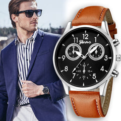 Men's Wrist Watch Leather Military Casual Analog Quartz Business Watch Mens Reloj Hombre 2019 Men Wristwatch Clock