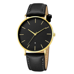 DISU Men Wrist Watch Luxury Quartz Sport Military Stainless Steel Dial Leather Band watches man unique watch for men wristwatch