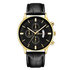 Geneva Women Mens Wristwatch Stainless Steel Leather Analog Alloy Quartz watches man wrist watches day date men watch