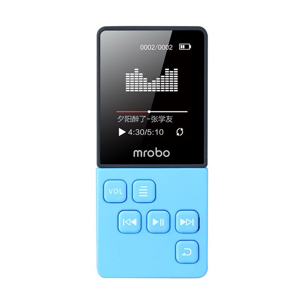 Mrobo HIFI MP3 Player Built-in Speakers High Sound Quality MINI Music Player Support 64G TF Card FM E-book