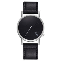 Trend Mens Watch Thin Disc Fashion Quartz Wristwatch Business Leather Strap Classic Male Clock Handsome Relojes Para Hombre@50