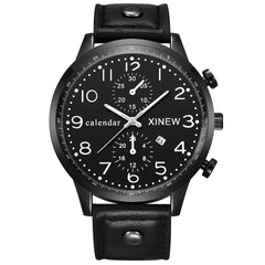 Men Wrist Watches Fashion Sports Date Analog Quartz Leather Stainless Steel Watch Man relojes hombre 2019 montre homme