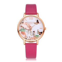 Women's Watches Butterfly Rose Gold Dial Ladies Simple Quartz Wristwatch Casual Clock Dress Gift Mujer Bayan Kol Saati@50