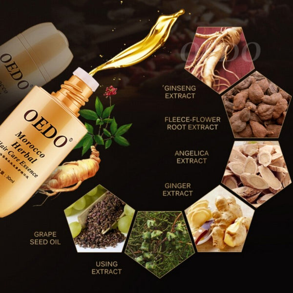 Morocco Herbal Ginseng Hair Care Essence Treatment For Men And Women Hair Loss Fast Hair Growth Serum Repair Hair Root