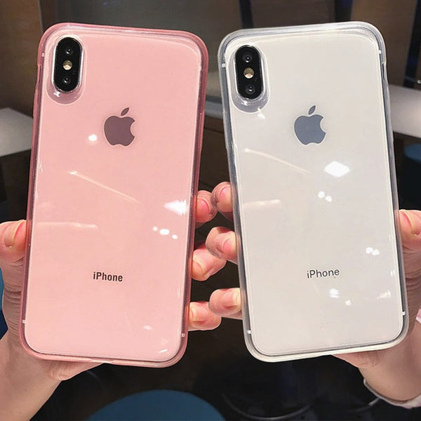 Colorful Transparent Silicone Frame Phone Case For iPhone 11 X XR XS Max 8 7 6 6SPlus Soft TPU Protection Cover For iPhone 11Pro