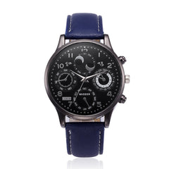 DISU Men Wrist Watch Retro Design Leather Band Analog Alloy Quartz watches men vintage men wristwatch clock relogios masculino