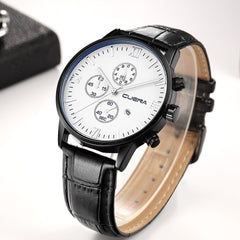 Men's Wrist Watch Leather Military Alloy Analog Date Quartz Business wristwatch mens watches mens 2019 relogio masculino
