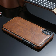 Stitching Slim PU Case For iphone XR X XS MAX Leather Ultra Thin Phone Cases for 6 6s 7 8 plus Anti-fall Cover Coque Capa